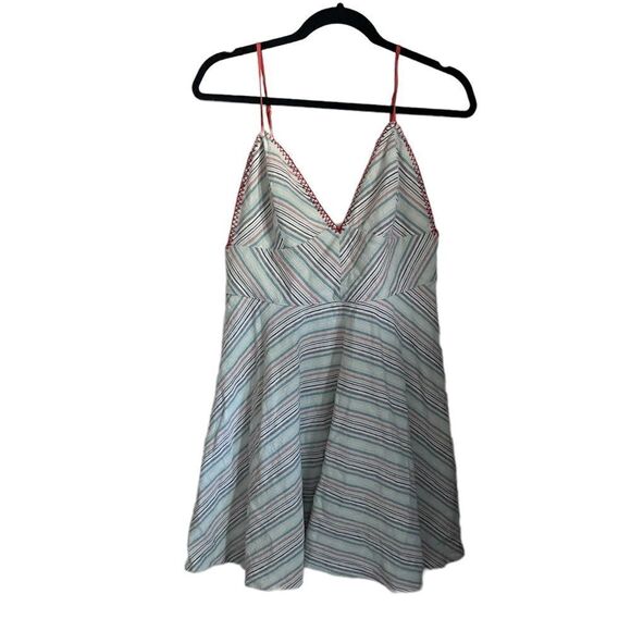 Anthropologie dress Paper Crane A Line Skater Dress Striped Small - Picture 1 of 5
